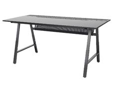 Office/Gaming desk, black, 160x80 cm