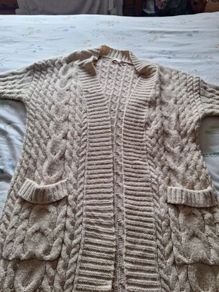 Cream Cardigan Coat