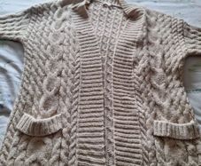 Cream Cardigan Coat