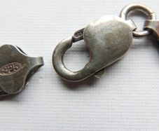 Vintage Modernist Sterling Silver 925 Herringbone Necklace  - Italy - Circa 1970's - 37g