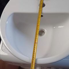 wash hand basin and pedestal