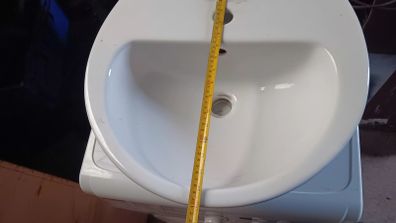 wash hand basin and pedestal