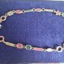 Beautiful necklace with multi-colored enamel. Image 8