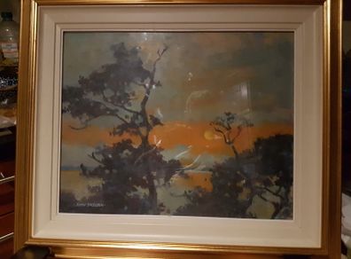 "Kerry Sunset"- Oil Painting by John Skelton Snr. 2004.
