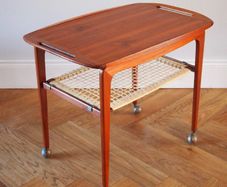 Danish Mid Century Johannes Andersen Teak Drinks Trolley Vintage Retro