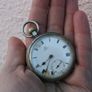 Omega Pocket Watch Men Sterling Silver  Rare Vintage Model Working Collectible Image 2