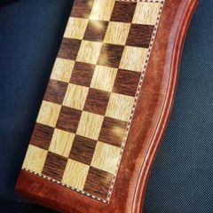 Vintage Plastic travel Chess and checkers set made in Spain
