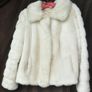 White Faux Fur Jacket Made in England by Astraka Image 3