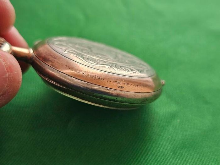 Antique Silver Swiss Made WW1 Era Military Pocket Watch
