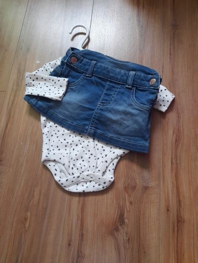 baby dungaree dress set