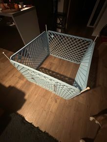 Plastic Foldable Pet Playpen with Ground Stakes