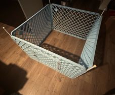 Plastic Foldable Pet Playpen with Ground Stakes