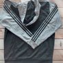Adidas Zip-Up Hoodie Black & Grey Image 4