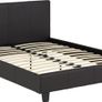 Prado 4'6" Bedframe Brown Leather Image 6