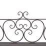 Garden Bench 132 cm Steel Antique Brown Image 2