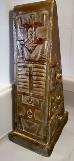 Unique handcarved large pyramid storage box