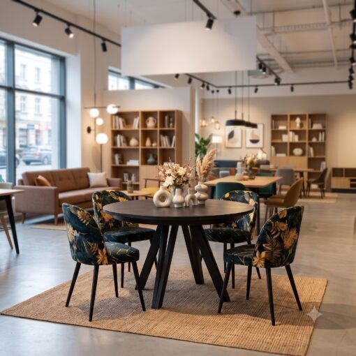 Marco Modern Extendable Round Dining Table 100-140