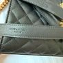 Saint Laurent Black Leather Medium Envelope Bag Image 10