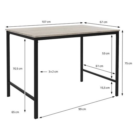 3 Piece Dining Table & Bench Set  FREE DELIVERY