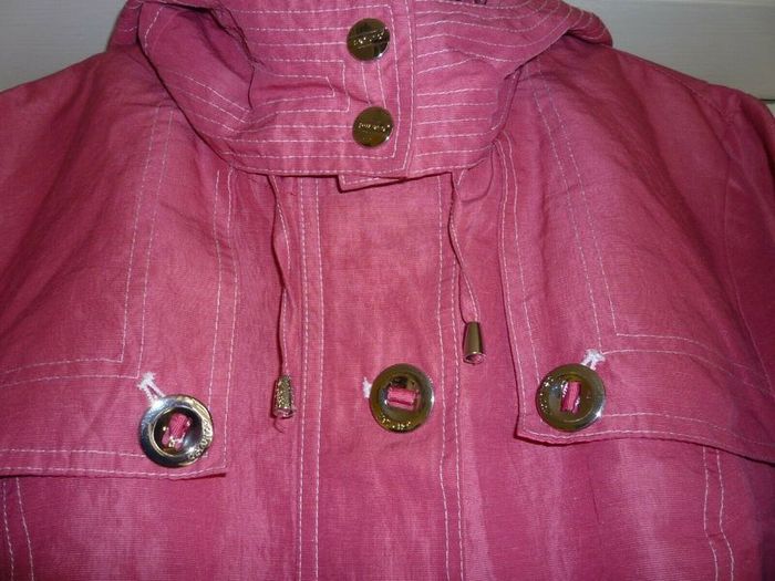 Per Una Jacket Trench Coat Soft Coral/hot Pink Size 12 Medium. Mint Condition