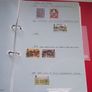 A collection of stamps from Isle of Man and Israel on albums pages (1950-1998) in the binder Image 8
