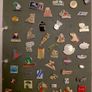 collection of over 100 Vintage Badges pin back from Volvic..Hollywood chewing gum..Fujicolor etc. Image 2