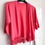 Dunnes Girls Coral Crochet Hem Cardigan - Age 10 Years - BNWT Image 2