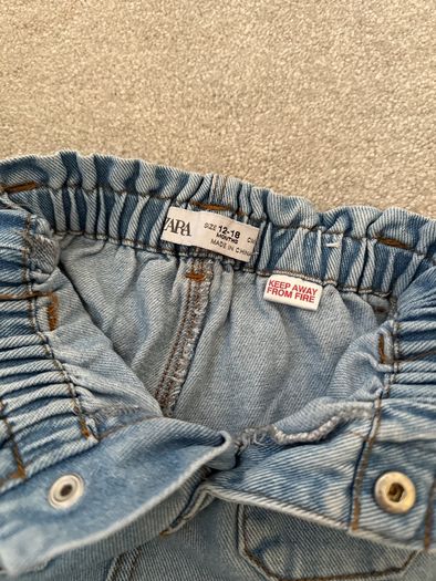 Zara baby girl denim trousers