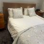 Wooden frame slated king size bed Image 6