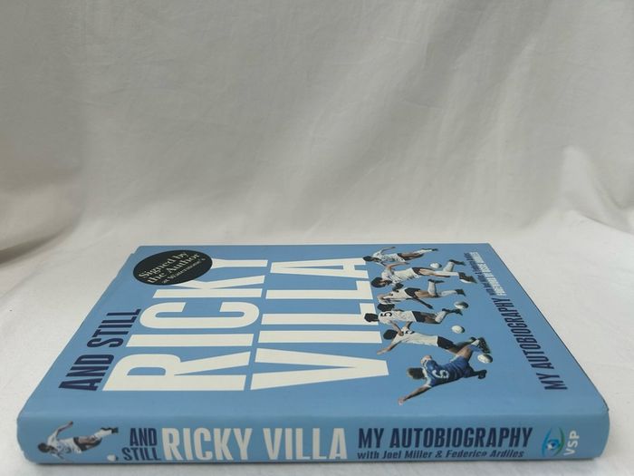 Hand Signed Ricky Villa Autobiography And Still Ricky Villa Spurs Football