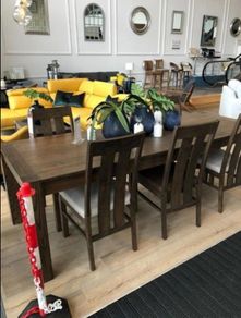 EZ Living Solid Oak Dining Table