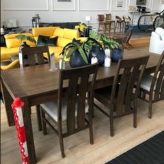 EZ Living Solid Oak Dining Table