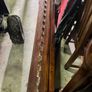 King Size Solid Wood Sleigh Bed. Mahogany Style. Excellent Condition Image 5