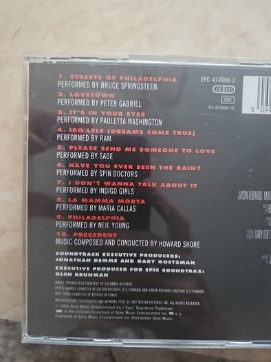 Philadelphia CD Soundtrack