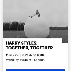 3 x Harry Styles tickets
