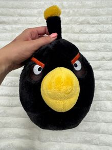 Angry Birds Black Bomb approx. 10" Plush No Sound Used Please see pictures