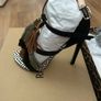 River Island black tassel heels Image 4