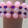 Rose,Clear Quartz and Amethyst Bracelet Image 7