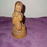 Carved praying lady statue Image 4