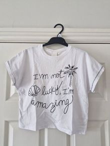 Zara White Crop T-Shirt
