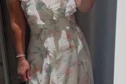 ruffle floral summer maxi dress