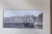 Framed Old Photo Of Grattan Bridge, Dublin.