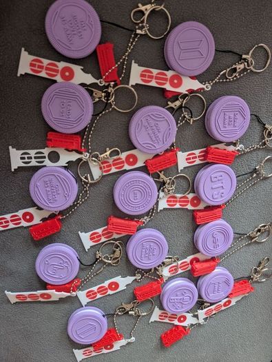 Oreo x BTS keyrings