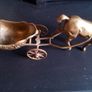 Vintage Brass Horse and Carriage. Image 2