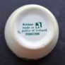 Vintage ARKLOW 1 Egg cup and 3 Saucer's white with Golden Flower Leaf Pattern Image 4
