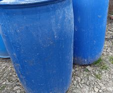 Barrel 200 litre blue barrells