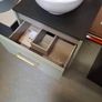 New hib Sage green  600 wall hung unit worktop bowl Image 3