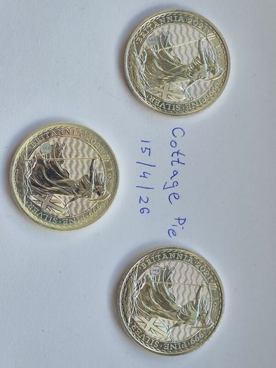1 oz UK Britannia Silver Bullion Coins