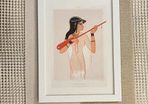 Laminate Glossy 280gsm Canvas Poster A4 Size Featuring Egyptian Mandore Player
