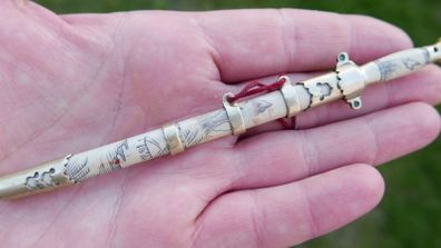 Antique Chinese 1890s. Qing Dynasty Miniature Sword Jian Letter Opener